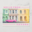 Recherche de voiture rose cartes postales Cuba