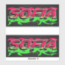 Recherche de sofia autocollants Nom