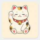 Recherche de vecteur de chat autocollants Mignon