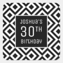 Recherche de anniversaire de 30 ans autocollants Noir et blanc