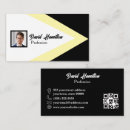 Recherche de noir jaune cartes visite Simple