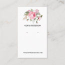 Recherche de fleurs romantiques cartes visite Boutique