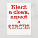 Recherche de clown de cirque cartes postales Politique