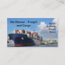 Recherche de transport et fret cartes visite Cargaison
