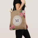 Recherche de burlap tote bags Fleurs