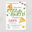 Recherche de de partie de pizza invitations D'anniversaire