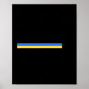 Zoek naar vrijheid posters Oekraïense vlag