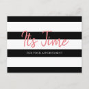 Recherche de rayures roses cartes postales Rose et noir