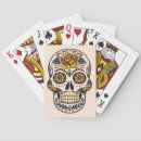 Recherche de crâne mexicain jeux de cartes Rose