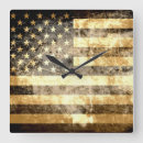 Recherche de drapeau américain grunge horloges L'amérique