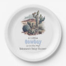 Recherche de western baby shower assiettes Bleu