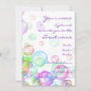 Recherche de bulles de savon invitations Coloré