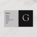 Recherche de lettre g cartes visite Pour tous