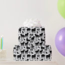 Recherche de chat noir et blanc papier cadeau Motif