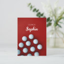 Recherche de joueur golf cartes postales Golfeur