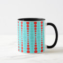 Recherche de motif de pois rouge tasses Rétro