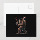 Recherche de cryptids cartes postales Sasquatch