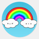 Recherche de nuage kawaii autocollants Coloré