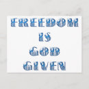 Recherche de liberté cartes postales Bleu