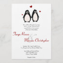 Recherche de pingouin mariage invitations Couple