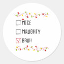 Recherche de naughty list autocollants Américain