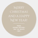 Recherche de noël de joyeux autocollants Élégant