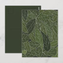 Zoek naar groene bladeren briefkaarten Botanisch