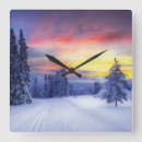 Recherche de merveilleux horloges Neige