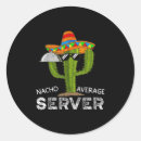 Recherche de serveuses autocollants Drôle