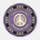 Recherche de symbole de paix magnets Violet