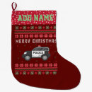 Recherche de policiers chaussette de noël Voiture de police
