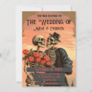 Recherche de skeleton mariage invitations Rose noir