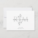 Recherche de nouveaux mariés vœux cartes Monogramme