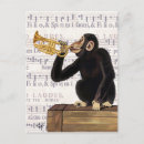 Recherche de singe cartes postales Trompette