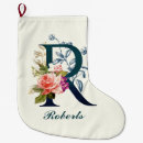 Recherche de lettres chaussette de noël Floral