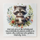 Recherche de raccoon puzzles Raton laveur