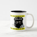Recherche de scène du crime tasses Policier