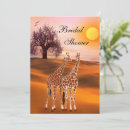 Recherche de douche nuptiale de safari invitations Animal