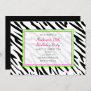 Recherche de zebra print invitations Moderne