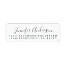 Recherche de simple monogram étiquettes adresse retour Noir et blanc