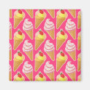 Recherche de cône de glace magnets Rose