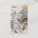 Recherche de poules et poussins cartes visite Coq