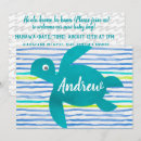 Recherche de tortues de mer invitations Petit garçon