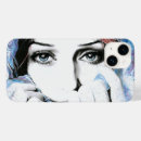 Recherche de visage de femme iphone coques Aquarelle