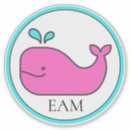 Recherche de baleine rose autocollants Plage