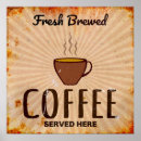 Recherche de de café faite sur commande posters Vintage
