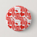 Recherche de coeurs rouges badges Rouge et blanc