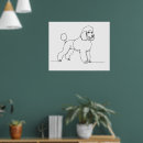Recherche de caniche noir art Noir et blanc
