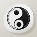 Recherche de yin yang coussins Noir et blanc