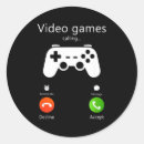 Recherche de de jeu vidéo autocollants Joueur rétro